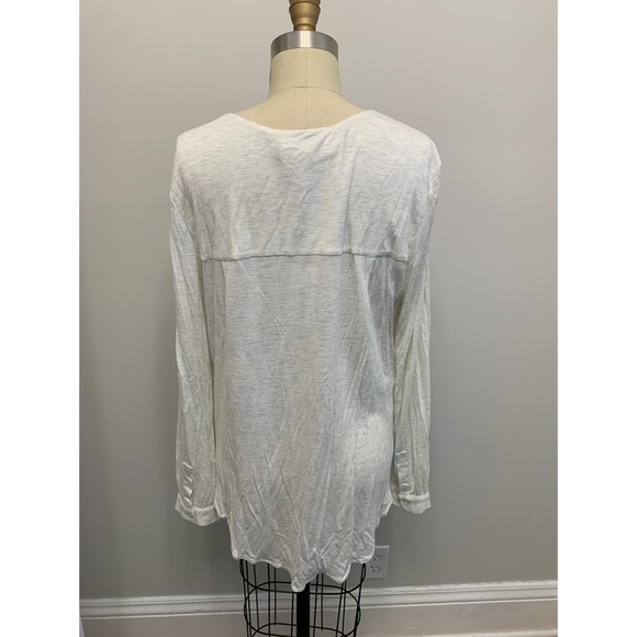 Derek Lam 10 Crosby Drape Front Top Oatmeal - Picture 4 of 12